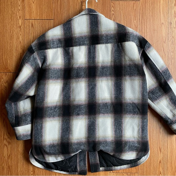 Pull & Bear Overshirt Shacket Plaid M - Picture 5 of 5